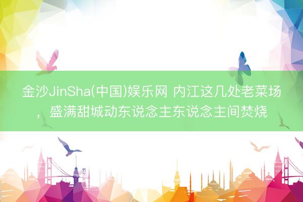 金沙JinSha(中国)娱乐网 内江这几处老菜场，盛满甜城动东说念主东说念主间焚烧