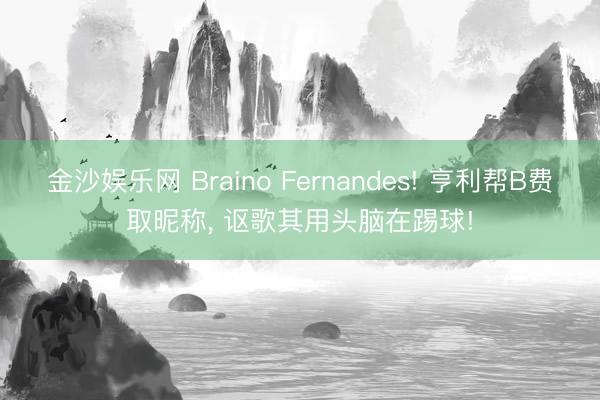 金沙娱乐网 Braino Fernandes! 亨利帮B费取昵称， 讴歌其用头脑在踢球!