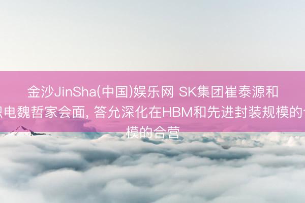 金沙JinSha(中国)娱乐网 SK集团崔泰源和台积电魏哲家会面， 答允深化在HBM和先进封装规模的合营
