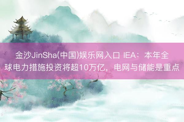 金沙JinSha(中国)娱乐网入口 IEA：本年全球电力措施投资将超10万亿，电网与储能是重点