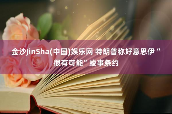 金沙JinSha(中国)娱乐网 特朗普称好意思伊“很有可能”竣事条约